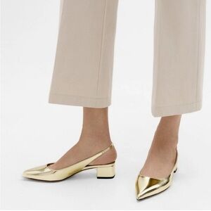 🆕️Theory Slingback Pump in Metallic Leather size 36 (6)